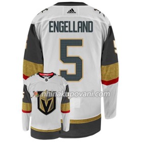 Vegas Golden Knights Dresy DERYK ENGELLAND 5 Adidas Bílá Authentic - Pánské